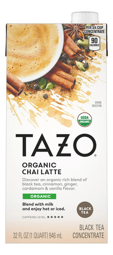 Tazo Organic Chai Latte Black Tea Concentrate 32oz