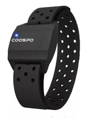 Brazalete Coospo Hw706 con sensor cardíaco, color negro