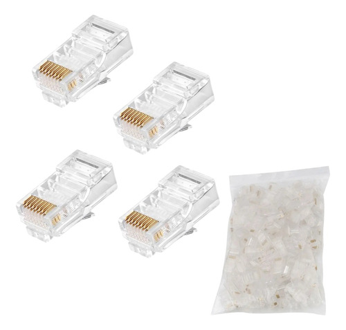 Conectores Rj45 Para Cable Utp Cat 5e - Set X 300 Unidades