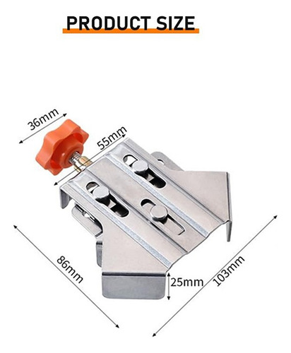 Clip En Ángulo De Acero Inoxidable De 90 Grados.
