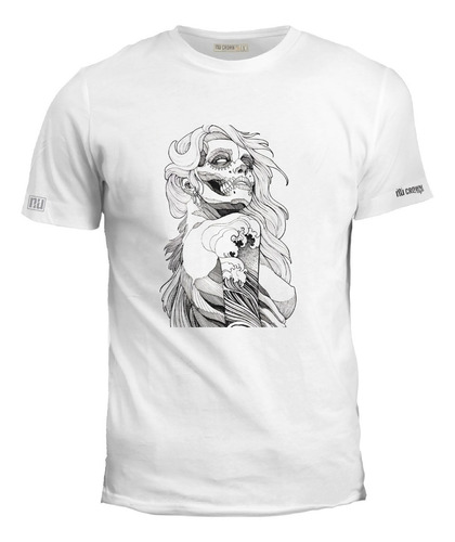 Camiseta Katrina Calavera Mujer Cool Original Inp Ink