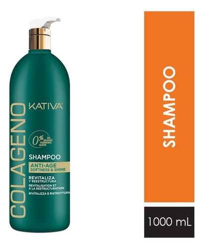 Shampoo Kativa Colageno - Frasco 1l