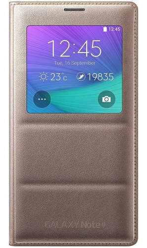 Case Samsung Flip Cover S-view Para Galaxy Note 4 