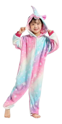 Pijama Unicornio Para Niña Mameluco Disfraz Kigurumi Cosplay