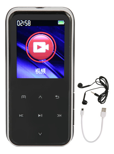 Reproductor De Mp3 Bluetooth Hifi Hd De 1.8 Pulgadas Con Lec