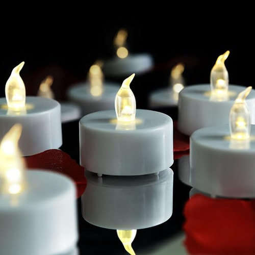 Velas Led Sin Luz Blanca Calida De 200 Horas Funciona Con Pa