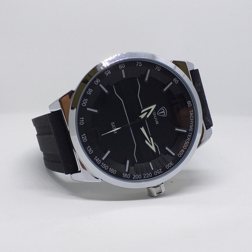 Relógio Masculino Tuguir Analógico Tg105 - Preto E Prata