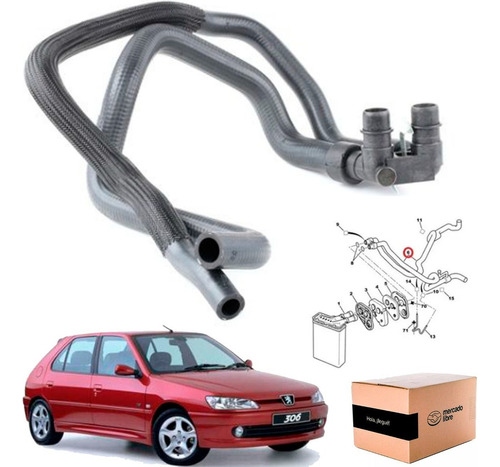 Manguera Conjunto Calefacción Peugeot 306 Xr 1.6 93-02 Tu5jp