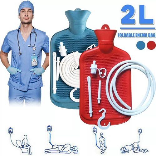 Kit De Limpieza De Colon Con Bolsa De Enema Y Café, Silicona