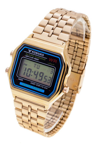 Reloj Kosiuko Hombre 7840 255 Wr Digital Vintage Metal