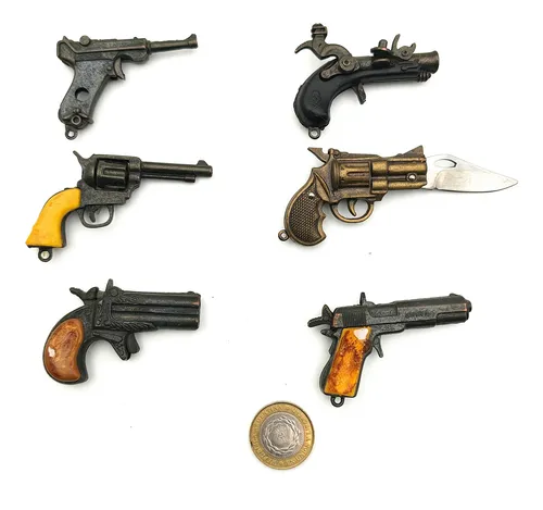 comprar Pistolas Antiguas De Juguete De Coleccion Miniatura - Lotes