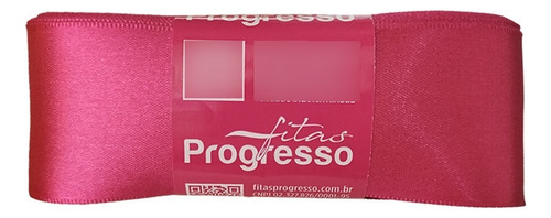 Fita De Cetim Largura 38mm Progresso Nº9 Com 10 Metros Cor Pink