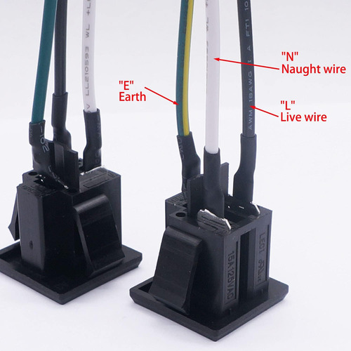 Panel De Enchufe De Corriente Us De 3 Clavijas 15a 125v...