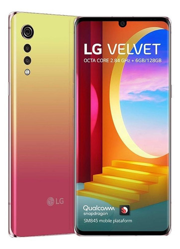 Imagem 2 de 7 de LG Velvet Dual SIM 128 GB illusion sunset 6 GB RAM