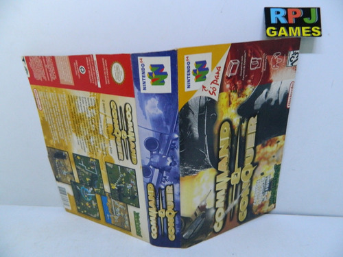 Caixa Cortada Do Command Conquer P/ Nintendo 64 N64 -loja Rj (Usado)