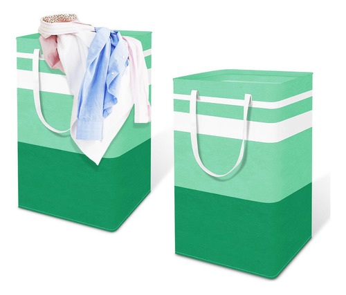 Cesto De Ropa Plegable Grande Con Asas Impermeable 80l Ver