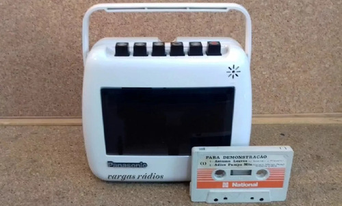 Gravador K7 Panasonic Vintage Portátil Anos 70 Funcionando 