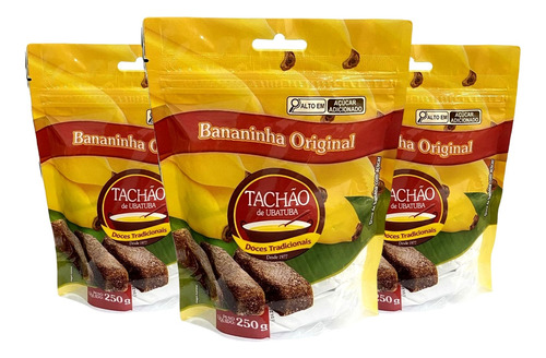 Bananinha Original Tachão De Ubatuba 250g ( 3 Und )