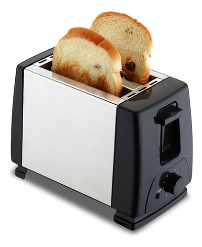 Tostadora 2 Rebanadas Mini Horno Para Bagel Pan Desayuno Negro