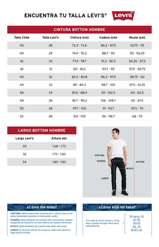 Jeans Hombre 505 Regular Azul Levis 00505-3065