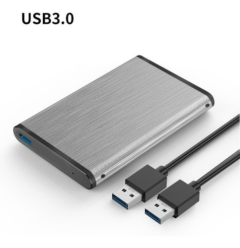 Gabinete Case Disco Duro Hdd Metal Pluma Usb 3 Sata 2.5 Inch