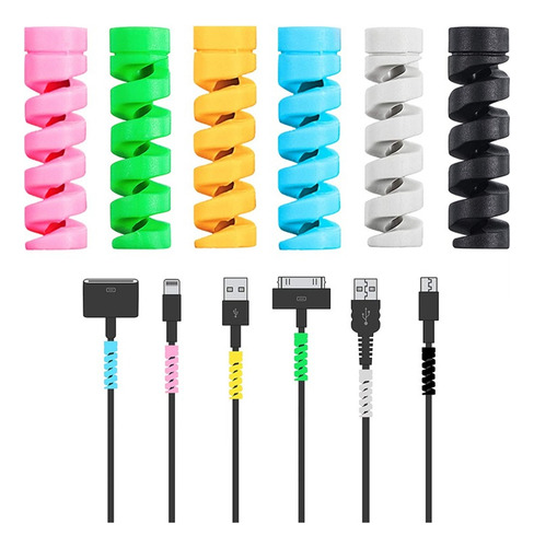 Protetor De Cabo Fio Carregador Usb Fone De Ouvido 4 Peças