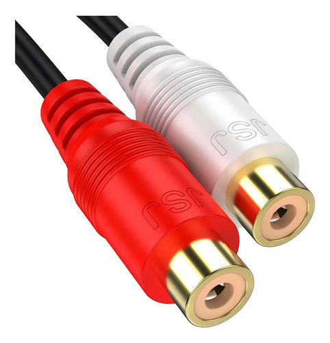 Cable Rca 1 Macho A 2 Hembra De Adaptermvp, 2 Pack/0.6ft