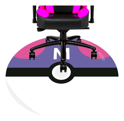 Alfombra Silla Gamer - Master Ball - 1.2 Mt Borde Cosido 1.2 M 1.2 M Master Ball Violeta