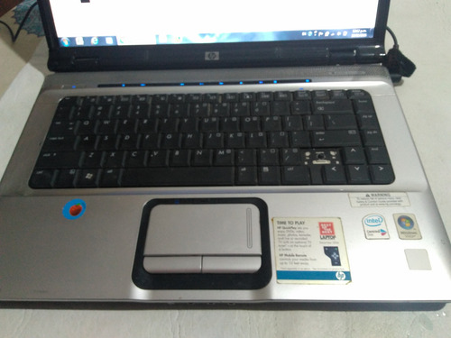Notebook Hp Pavilon Dv6000 C/cargador Funcionando No Envio Negro (Usado)