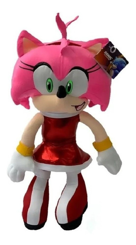 Peluche Amy Rose Sonic The Hedgehog 40 Cm Excelente Bordado