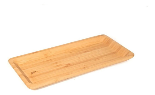 Bandeja Petisqueira De Bambu 25,5x13 Cm Cor Marrom-claro