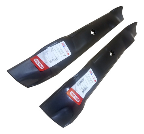 Kit 2x Lâmina Faca Trator Cortador Grama Mtd 42p 53,8cm
