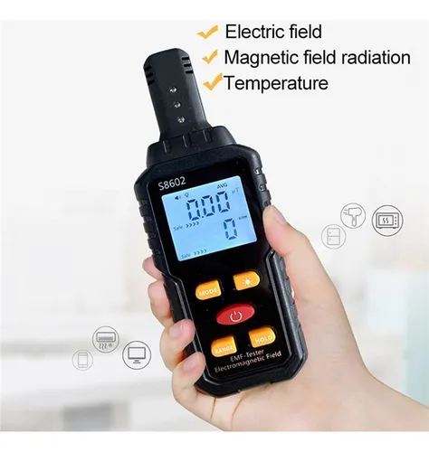 Contador De Dosímetro De Radiación 3 En 1 Geiger Emf Meter A