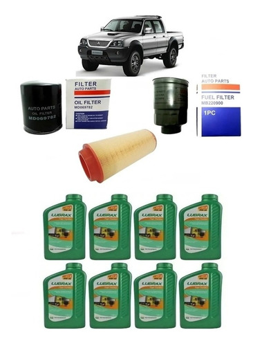 Kit Troca Dos Filtros E Óleo Mitsubishi L200 Sport 2003/...