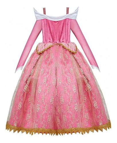 Disfraz Aurora De Bella Durmiente Importado Vestido Niña