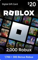 Comprar Tarjeta Roblox Digital Gift Card 20usd Envío Rápido