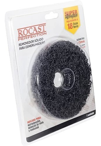 Disco Removedor Esponja Abrasiva 115mm Rocast Cor Preto