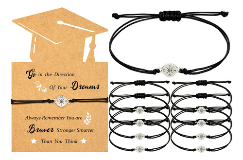 50 Juegos De Pulseras De Graduación, Pulseras Ajustables Con