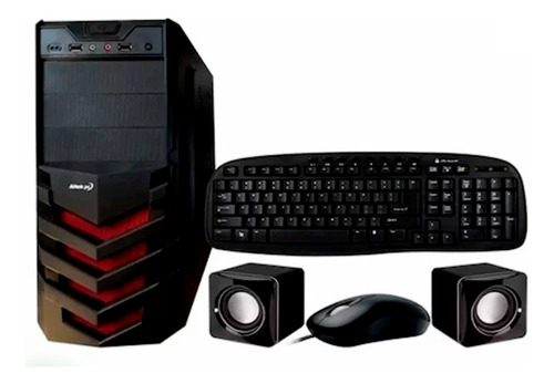 Case Combo Altek Atx Teclado Mouse Parlantes Y Fuente