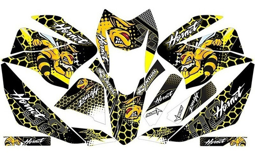 Stickers Para Moto Ws150 Sport Color Amarillo Mod-73