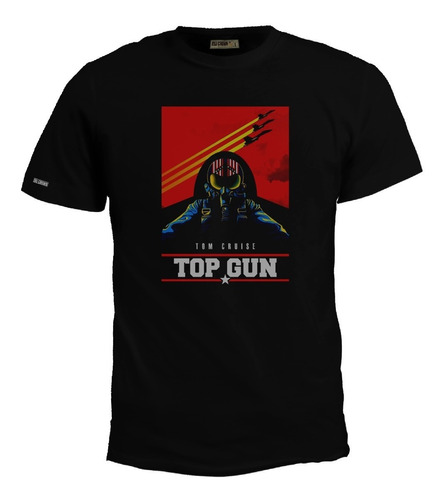 Camiseta Top Guntom Cruise 3 Aviones Al Fondo Pelicula Bto