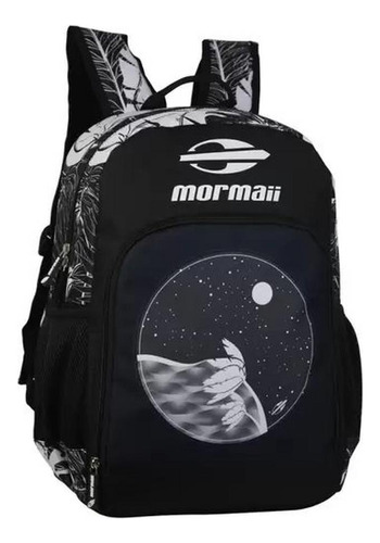 Mochila De Costas Mormaii Juvenil Em Poliester Preta Mor0242