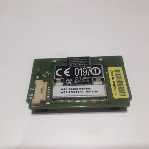 Placa Wifi Tv LG Modelo 43lh5700