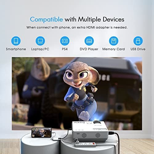 Auking Mini Projector 2021 Proyector De Video Portatil