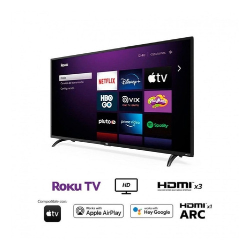 Imagen 2 de 5 de Televisor Aoc 32' Led Smart Tv Hd Roku 32s5195