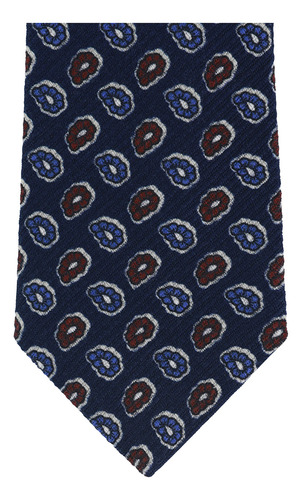Corbata Scappino Manzoni De Paisleys En Lana Hombre 459 Color Marino