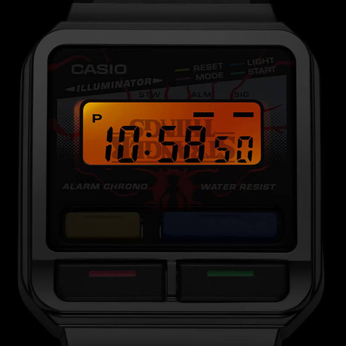 Reloj Digital Casio Unisex A120west-1a Gris Oscuro Transparente Negro
