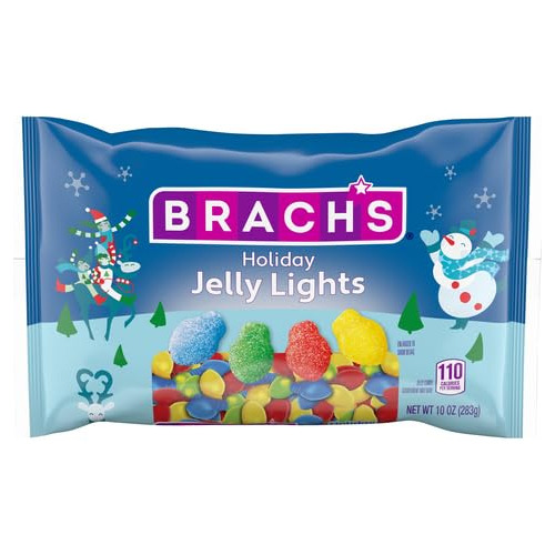 Brach's Luces De Gelatina Navidenas, Bolsa De 10 Onzas