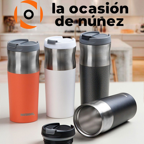 Imagen 4 de 7 de Jarro Vaso Termico Waterdog Tapa 450 Cc Hermetico A.inoxida