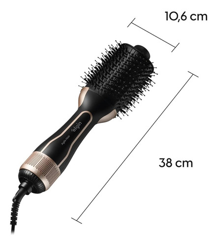 Escova Secadora Cabelo Agile Hair Elgin 4 Em 1 Bivolt 1200w